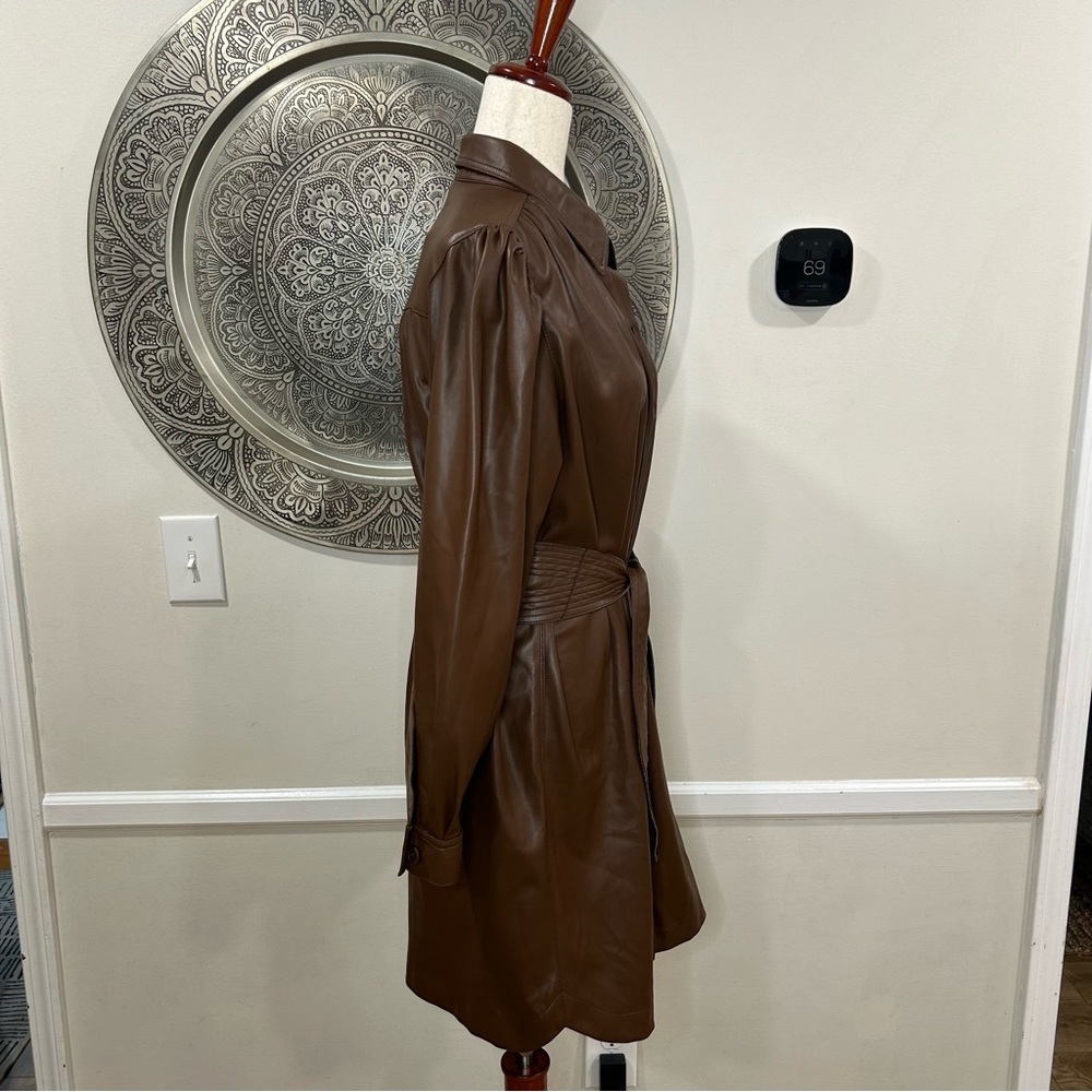 NWT $99 BB Dakota Steve Madden Brown faux leather jacket - Size L - Picture 7 of 10